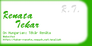 renata tekar business card